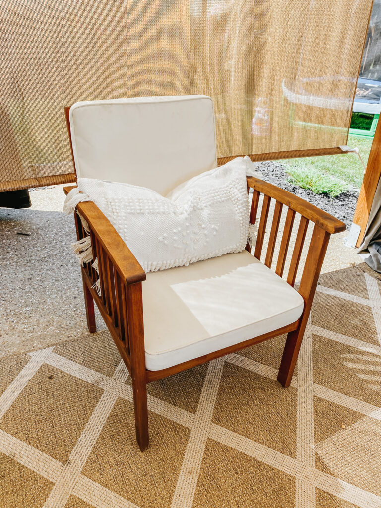 refinish outdoor wooden furniture