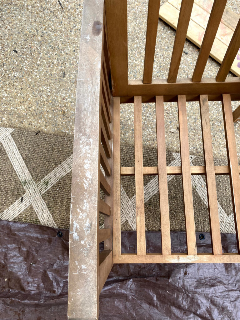 refinish outdoor wooden furniture