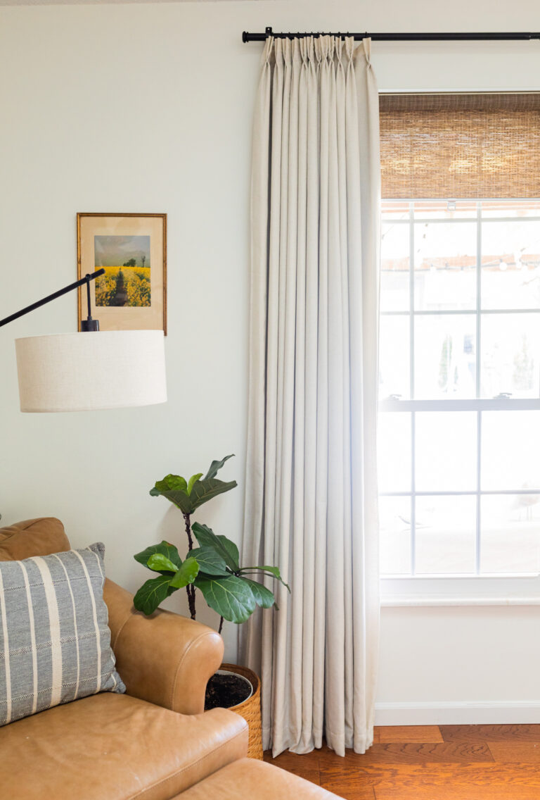 How to Train Drapes to Hang Perfectly - Full Hearted Home