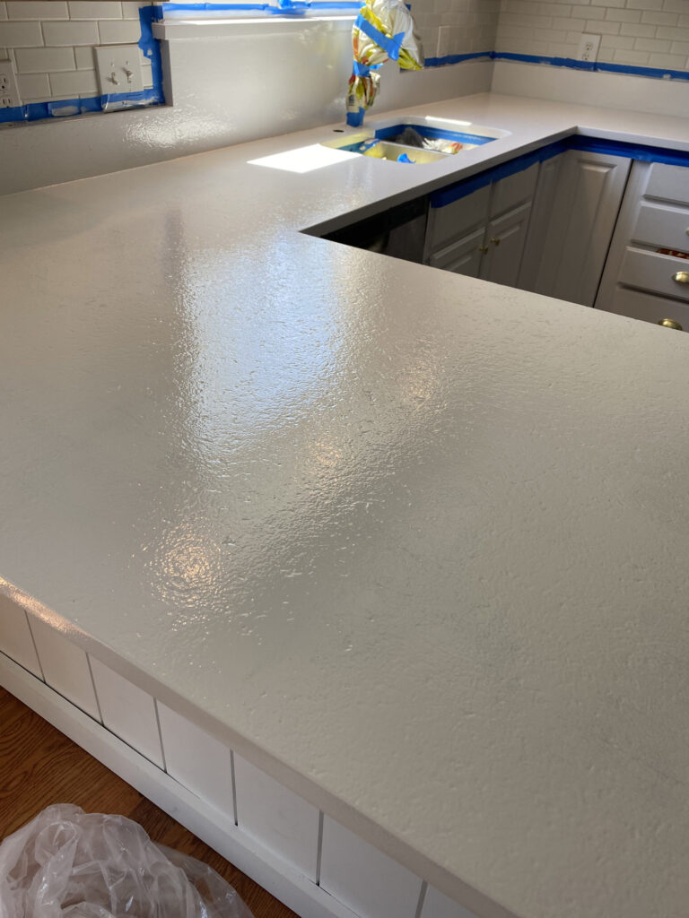 6 Month Update, Painting Countertops with Rustoleum Appliance Epoxy