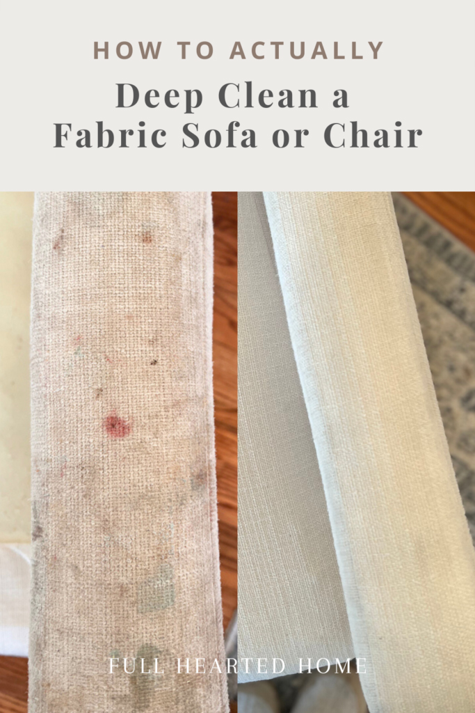 How to Deep Clean a Fabric Sofa or Chair (Easily!)