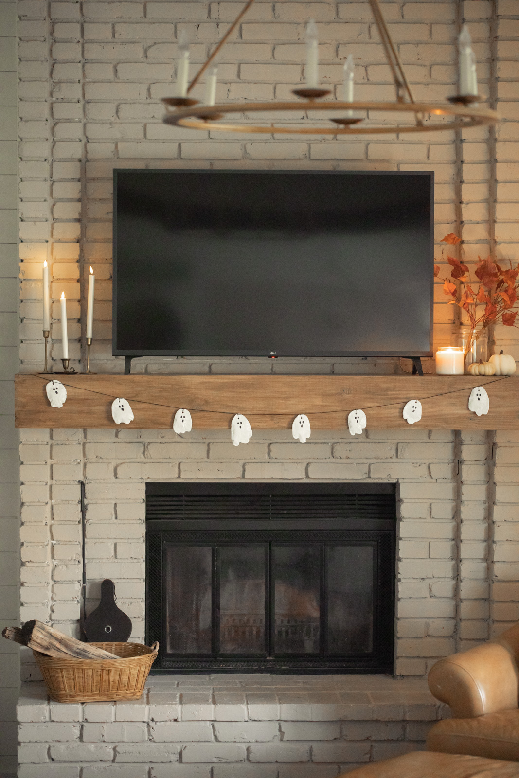 DIY Salt Dough Ghost Garland