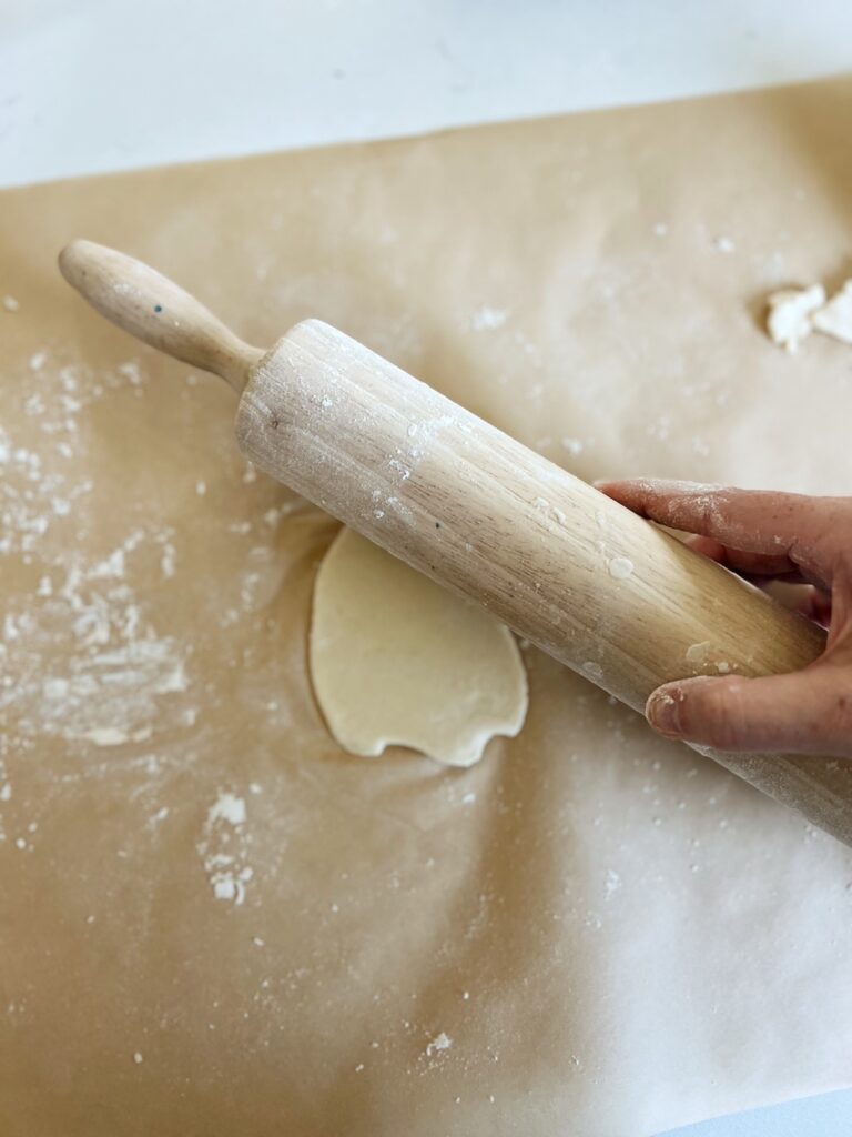 diy salt dough ghost garland