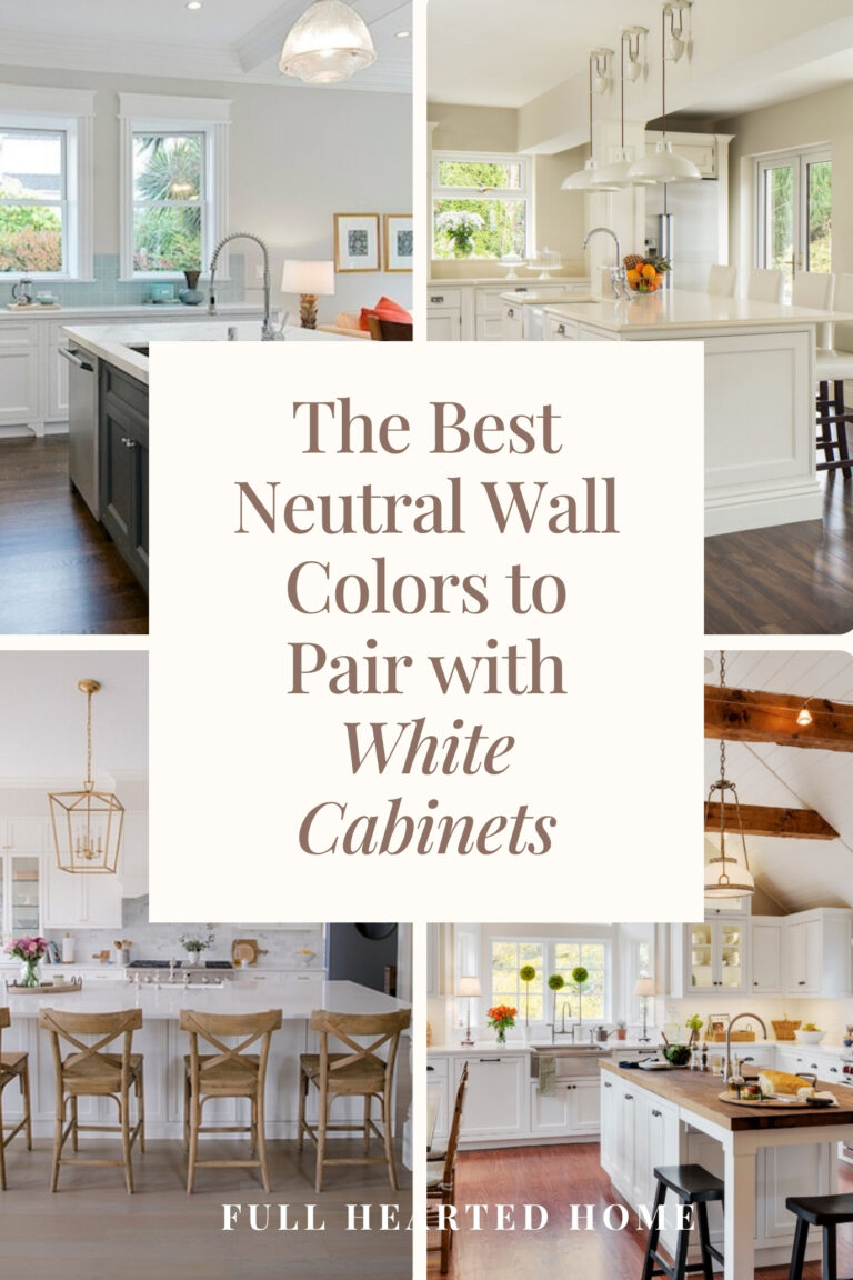 Best Neutral Paint Colors to Pair with White Kitchen Cabinets