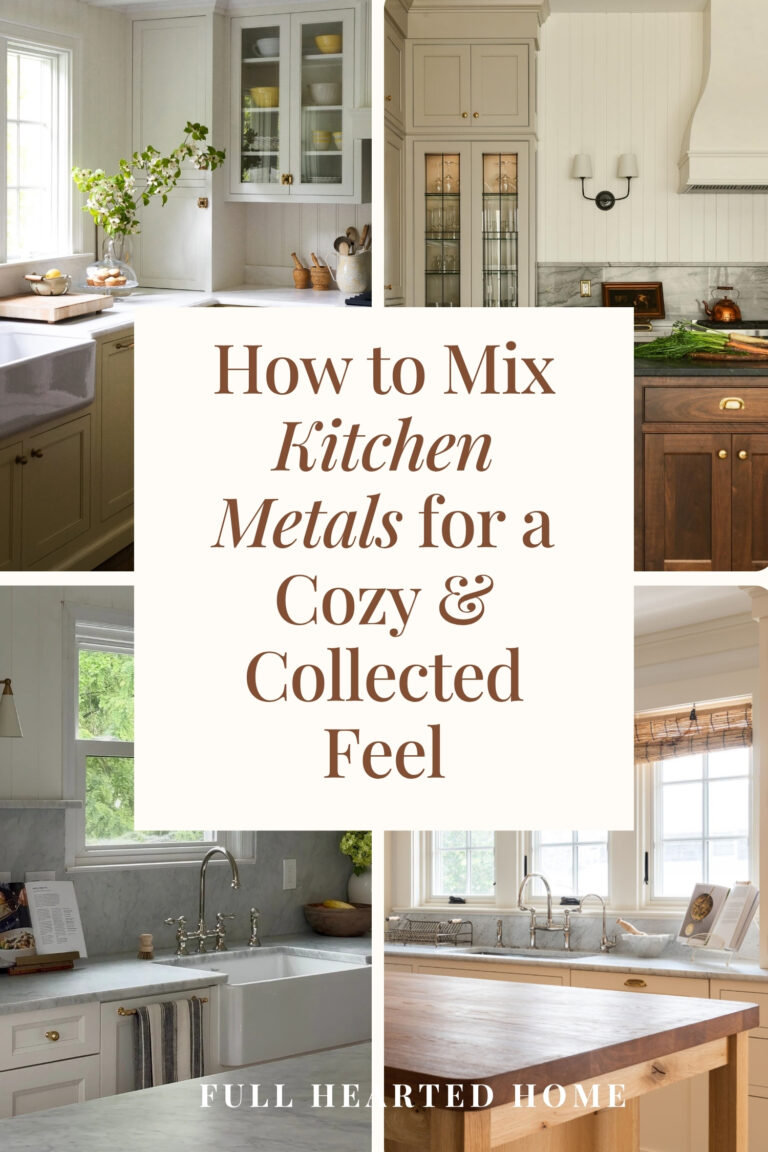 How to Mix Kitchen Metals (For a Cozy, Collected Look)