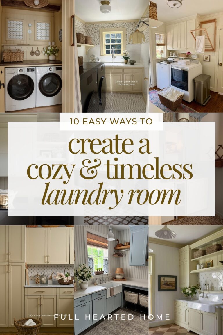 How to Create a Cozy and Timeless Laundry Room